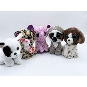 TY Beanie Boos (Lot Of 5) Muddles, Eva,‎ Livvie, Linus & Marcel With Tags
